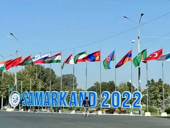 The water dance show at the SCO summit in Samarkand shock staged