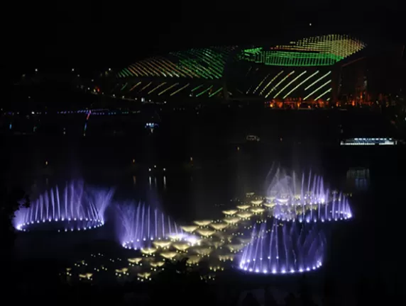 We export music fountain project to England