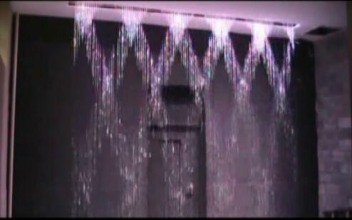 Digital water curtains